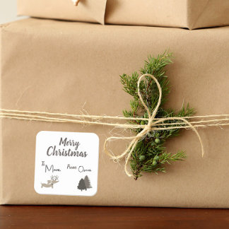 Rústico Dachshund Navidades de etiquetas de regalo