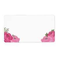 Rústico Floral Blank Grandes Etiquetas De Direccio