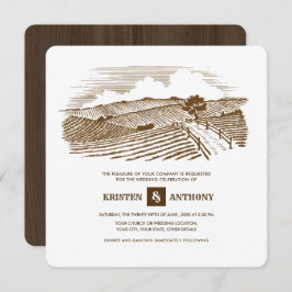 Rústico | Granja | Invitaciones a la Boda de Mader