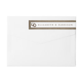 Rústico Herradura Del País En El Boda Burlap