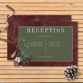 Rústico invierno Berries y recepción de pino borgo