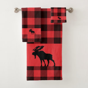 Rústico Juego De Toallas De Baño De Moose De Moose