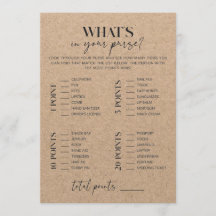 Rústico Kraft Bridal Shower Whower En Tu Bolsa