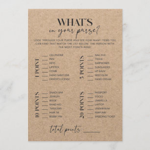 Rústico Kraft Bridal Shower Whower En Tu Bolsa