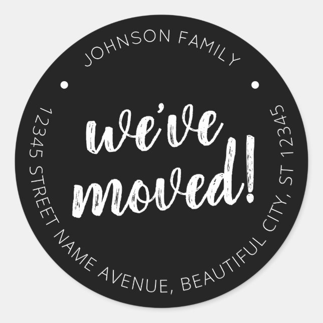 Rústico negro hemos movido el guión nueva etiqueta (Anverso)