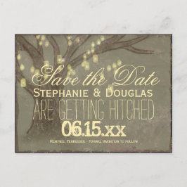 Rústico Oak Tree Mason Jars Guardar postales de fe