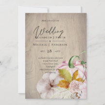 Rústico otoño caída calabazas higos flores Boda