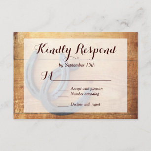 Rústico país herradura bodas con tarjetas RSVP