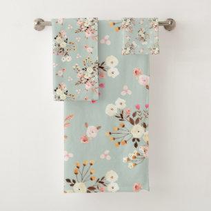 Rústico patrón de Bouquet de acuarela en sabio