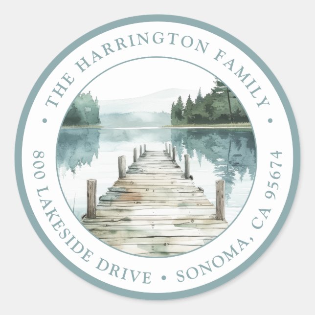 Rústico Sello para sobres de Dirección de Retorno  (Anverso)