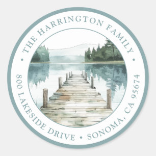 Rústico Sello para sobres de Dirección de Retorno 