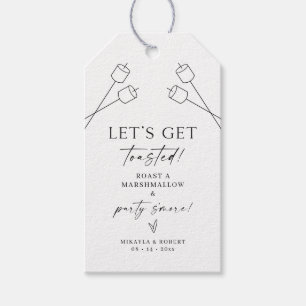Rústico S'mores Wedding Favor Etiqueta Marshmallow