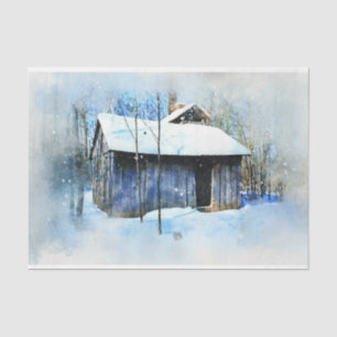 Rústico viejo campamento Cabina Papel de discusión