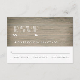 Rústico Whimsy - Tarjeta de respuesta RSVP.