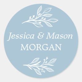 Rústicos Sellos para sobres azules polvorientos - 