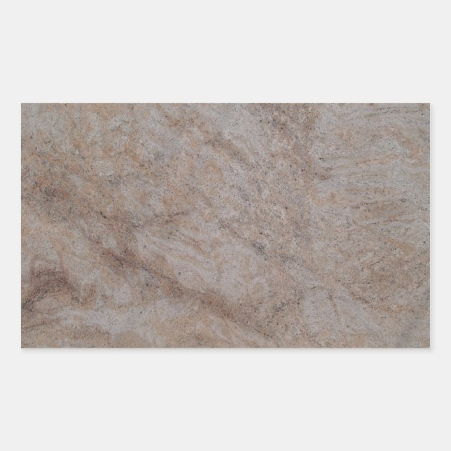 Rusty Brown Marble Rectangle Pegatina (Anverso)