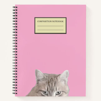 Rusty El Cuaderno De Espiral Rosa De Gato