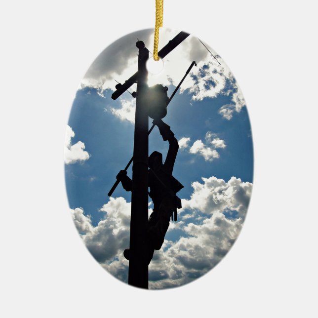 Rusty el ornamento de Lineman (Frente)