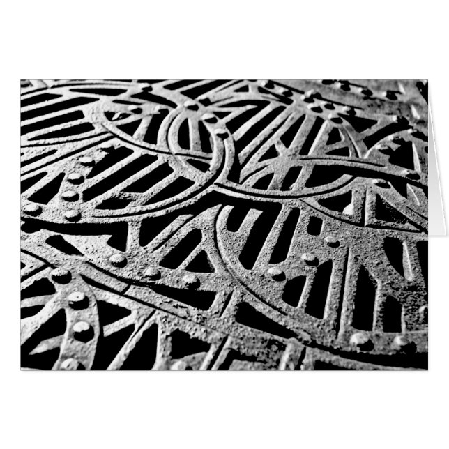 Rusty Grate en gris (Anverso (Horizontal))