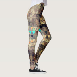 Rusty Jester Robot triángulo patrón Leggings