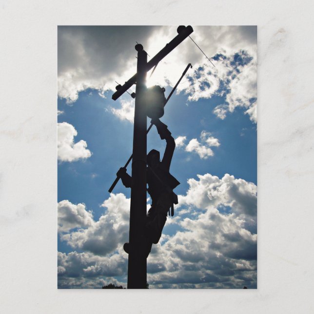 Rusty la tarjeta postal de Lineman (Anverso)