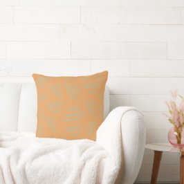 Rusty Naranja Fleced Cojín decorativo