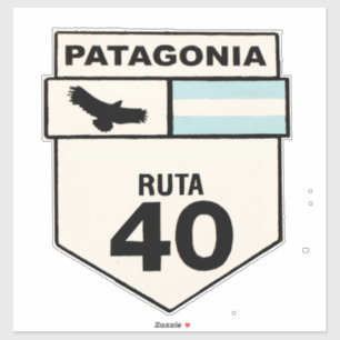 Ruta 40 Pegatina de vinilo de corte Personalizado