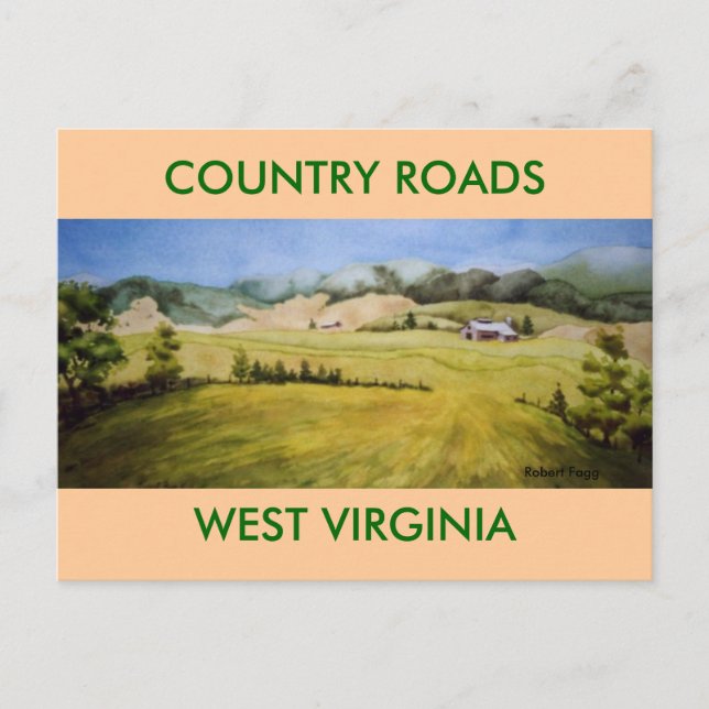 Ruta 55, postal de la autopista panorámica Highlan (Anverso)