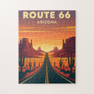 Ruta 66 Arizona Mother Road Rompecabezas Vintage