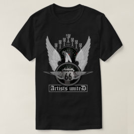 Ruta 66 Artistas camiseta unida V-8
