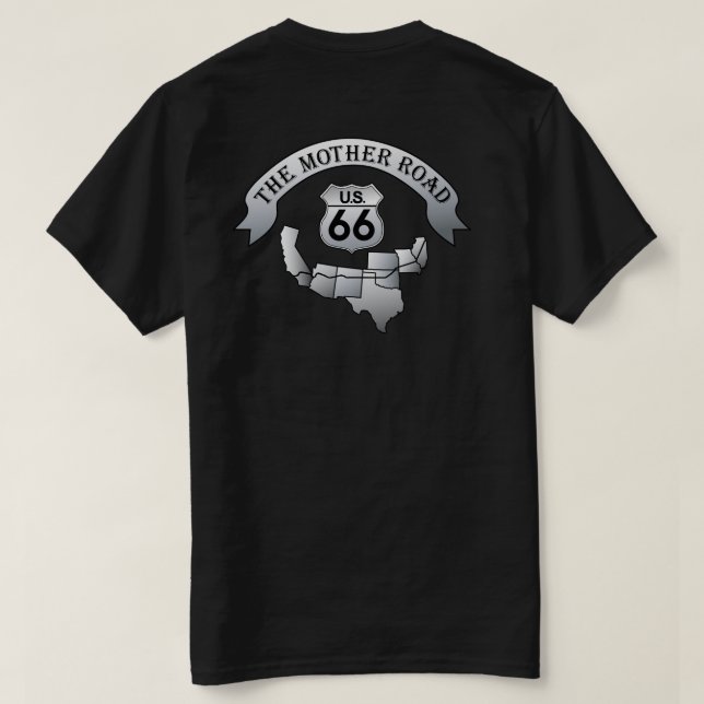 Ruta 66 Camiseta Madre Camisa Camisa Camiseta Cami (Reverso del diseño)