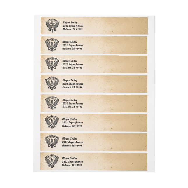 Ruta 66 de Oklahoma Get Your Kicks (hoja)