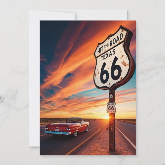 Ruta 66 De Texas Para Colectores Postales PostcarD (Anverso)