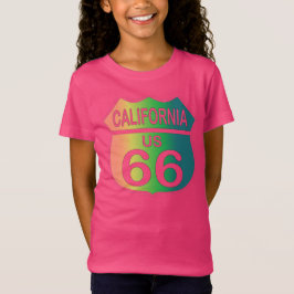 Ruta 66 en camisetas tricoloreadas de California
