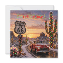 Ruta 66 Felicitaciones de Navidad en Camioneta Vin