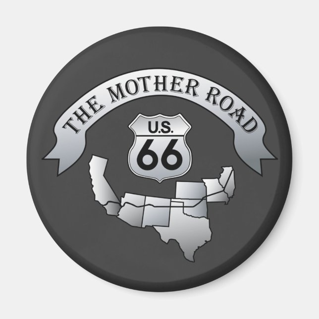 Ruta 66: Imán de Rótulo de carretera madre (Frente)