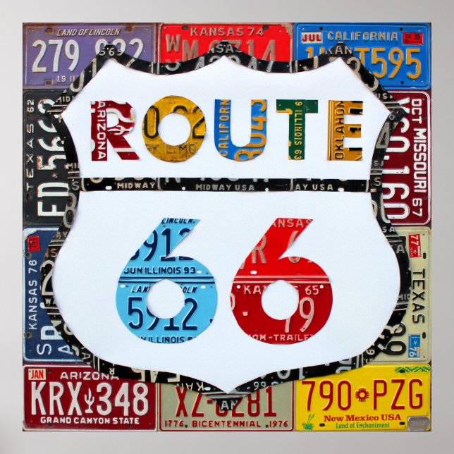 Ruta 66 Licencia Arte por Diseño Turnpike (Frente)