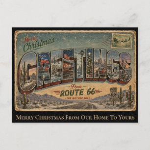 Ruta 66 Personalizada Carta Grande Navidad