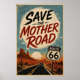 Ruta 66 Salva la Carretera Madre Decoración de Car
