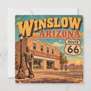 Ruta 66 Winslow Arizona Vintage Calle Principal