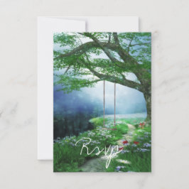 RUTA A FOREVER WOODLAND STREAM WEDDING RSVP