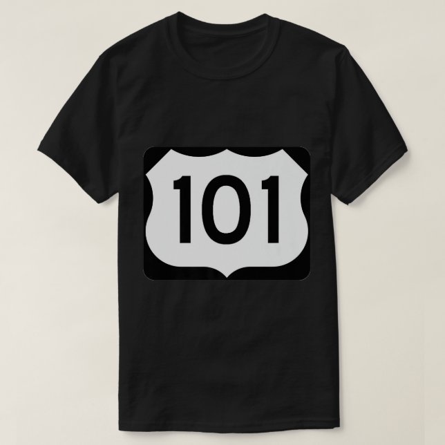 Ruta de la autopista 101 Camisa Viaje en bicicleta (Diseño del anverso)