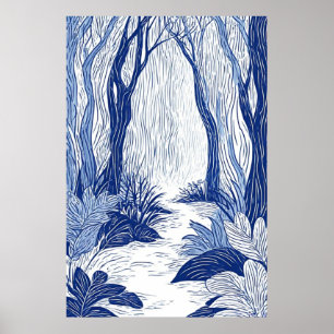 Ruta de Serene Woodland: Bosque de Arte de la Líne