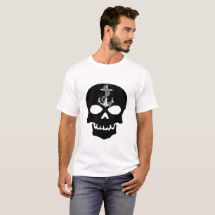 Ruta del faro de la camisa de ancla Skull