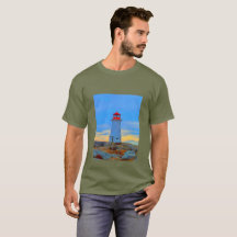 Ruta del faro de la camiseta de la ensenada de Peg