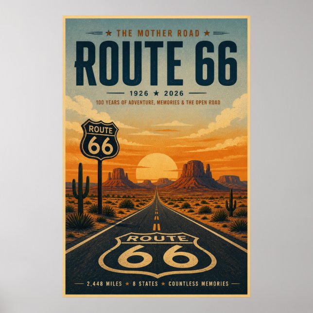 Ruta Retro 66 Arte del Desierto Centenario (Frente)