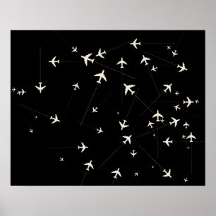 rutas aéreas de decoración de viajes