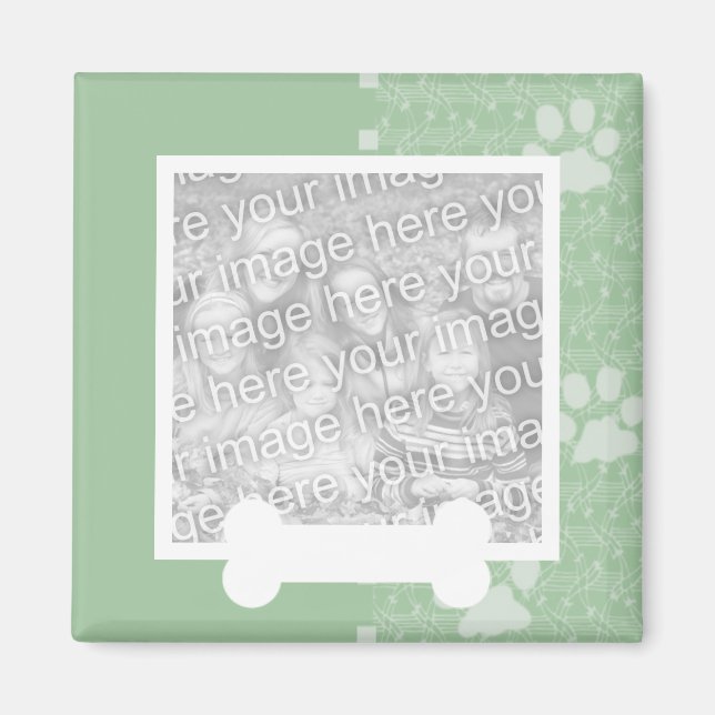 Rutas verdes de primavera e imanes fotográficos de (Frente)