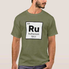 Rutenio / Tabla Periódica - Camiseta con elemento 