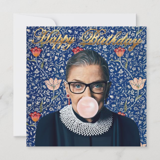 Ruth Ginsburg Gum Rosa Medway Tapestry (Anverso)